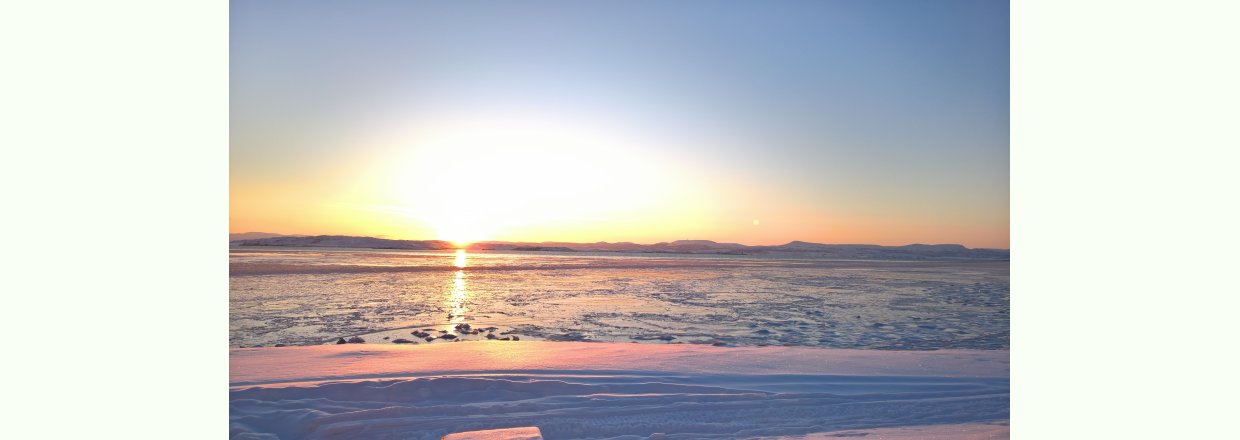Første sola etter mørketiden i 23 Januar